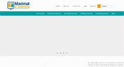 Desktop Screenshot of maxelearning.com