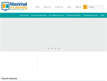 Tablet Screenshot of maxelearning.com